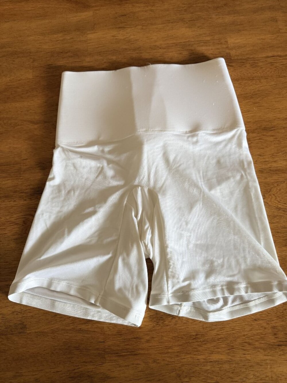 Hanes Her Way Womens High-Waist Tummy Control Compression Girdle Shorts XL White
